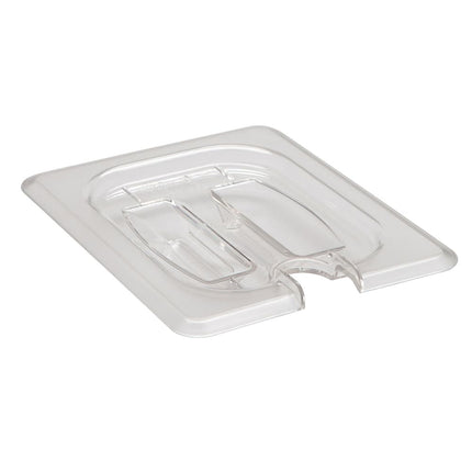 Cambro 80CWCHN135 Camwear® Nắp Khay Thực Phẩm Cỡ 1/8 Có Rãnh Tay Cầm - Polycarbonate, Trong Suốt