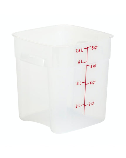 Hộp Đựng Thực Phẩm Vuông FreshPro Cambro 8SFSPROPP190 7.6 lít - CamSquare®, Polypropylene, Trong Mờ
