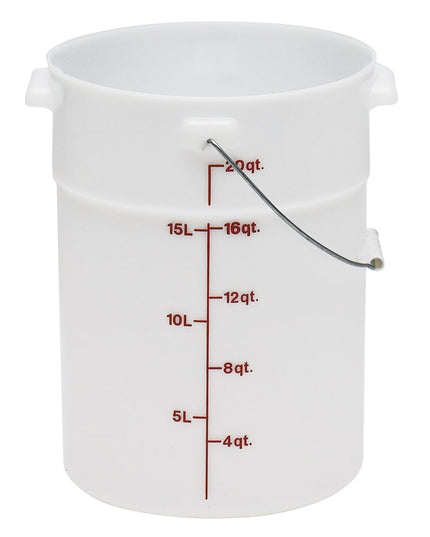 Cambro PWB22148 Xô 20.8 lít Quai Xách - Trắng Tự Nhiên