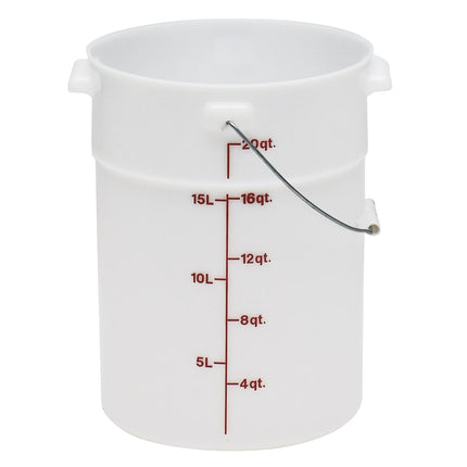 Cambro PWB22148 Xô 20.8 lít Quai Xách - Trắng Tự Nhiên