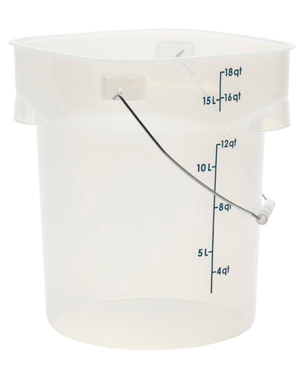 Cambro PWB22PROPP190 Thùng Đựng Thực Phẩm CamRound® FreshPro 20.8 lít. Quai Xách - Polypropylene, Trong Mờ