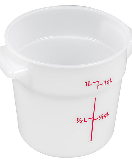 Hộp Đựng Thực Phẩm Tròn Cambro RFS1148 0.9 lít - Trắng Tự Nhiên