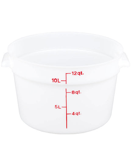 Hộp Đựng Thực Phẩm Tròn Cambro RFS12148 11.4 lít - Trắng Tự Nhiên
