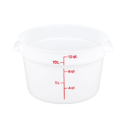 Hộp Đựng Thực Phẩm Tròn Cambro RFS12148 11.4 lít - Trắng Tự Nhiên