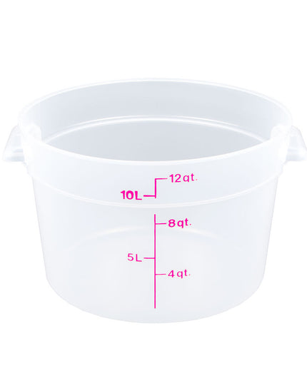 Cambro RFS12PP190 Hộp Đựng Thực Phẩm Tròn 11.4 lít - Trong Mờ