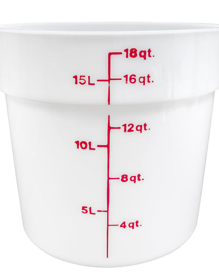 Hộp Đựng Thực Phẩm Tròn Cambro RFS18148 17 lít - Trắng Tự Nhiên