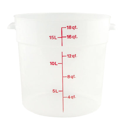 Hộp Đựng Thực Phẩm Tròn Cambro RFS18PP190 17 lít - Trong Mờ