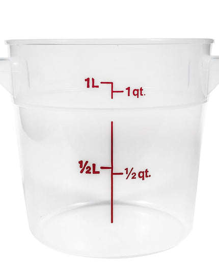 Hộp Đựng Thực Phẩm Tròn Cambro RFS1PP190 0.9 lít - Trong Mờ