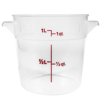 Hộp Đựng Thực Phẩm Tròn Cambro RFS1PP190 0.9 lít - Trong Mờ