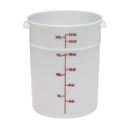 Cambro RFS22148 Hộp Đựng Thực Phẩm Tròn 20.8 lít - Trắng Tự Nhiên
