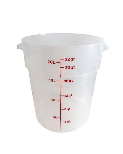 Thùng Đựng Thực Phẩm Tròn Cambro RFS22PP190 20.8 lít - Trong Mờ