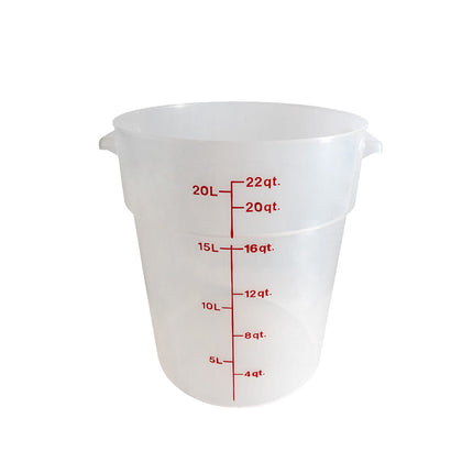Thùng Đựng Thực Phẩm Tròn Cambro RFS22PP190 20.8 lít - Trong Mờ