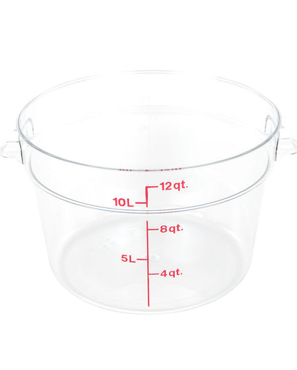 Hộp Đựng Thực Phẩm Tròn Camwear Cambro RFSCW12135 11.4 lít - Trong Suốt