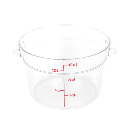 Hộp Đựng Thực Phẩm Tròn Camwear Cambro RFSCW12135 11.4 lít - Trong Suốt