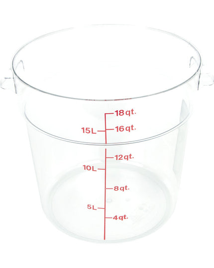 Cambro RFSCW18135 Hộp Đựng Thực Phẩm Tròn Camwear 17 lít - Trong Suốt