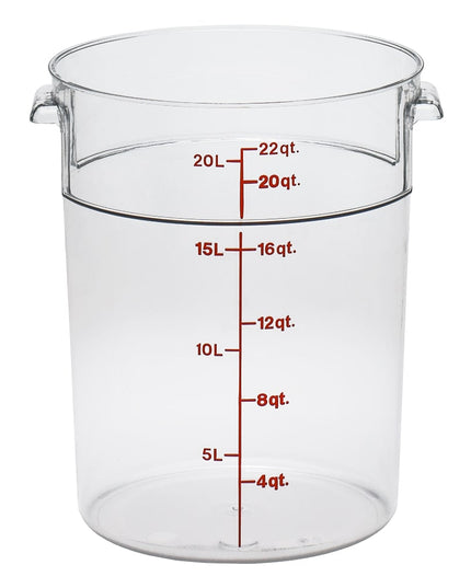 Cambro RFSCW22135 Hộp Đựng Thực Phẩm Tròn Camwear 20.8 lít - Trong Suốt