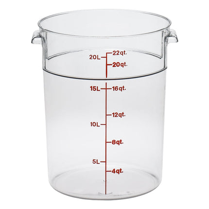 Cambro RFSCW22135 Hộp Đựng Thực Phẩm Tròn Camwear 20.8 lít - Trong Suốt