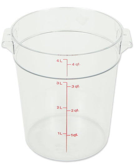 Hộp Đựng Thực Phẩm Tròn Cambro RFSCW4135 3.8 lít Camwear - Trong Suốt