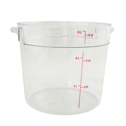 Cambro RFSCW6135 Hộp Đựng Thực Phẩm Tròn Camwear 5.7 lít - Trong Suốt