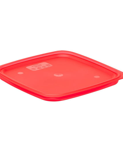 Nắp Cambro SFC6FPPP266 CamSquare® FreshPro Cho Hộp Đựng 6 & 7.6 lít, Polyethylene, Đỏ Trong Mờ