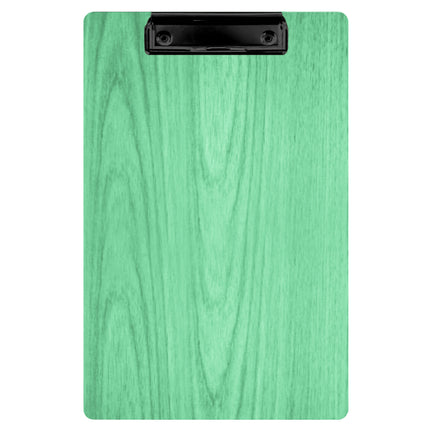 Kẹp thực đơn / bìa hóa đơn gỗ Menu Solutions WDCLIP-A màu xanh teal bạc màu 14 x 22 cm