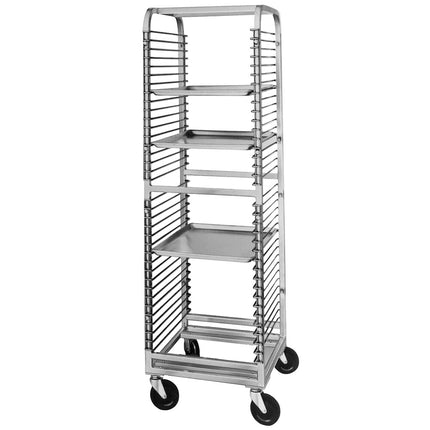 Giá đựng khay bánh / khay nướng nạp đầu thép không gỉ Channel 560NS 36 khay với ray dây thép - Lắp sẵn