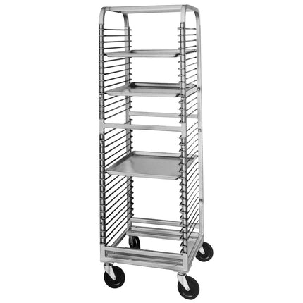 Xe giá đựng khay Channel 566NS 33 khay End Load inox Bun / xe giá đựng khay dây Slides - Assembled
