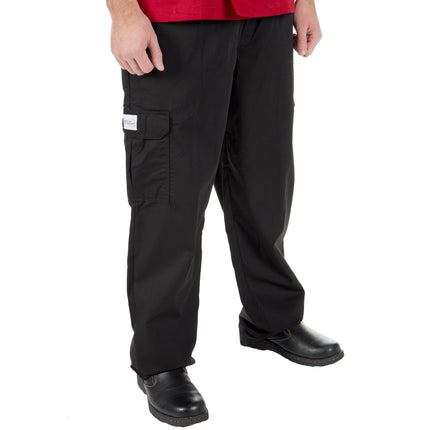 Quần bếp Mercer Culinary Genesis® unisex đen quần túi hộp M61090BK - XL