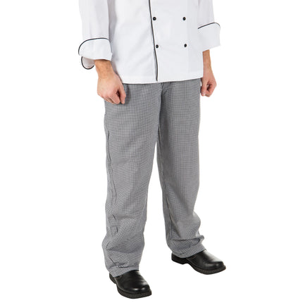 Quần đầu bếp unisex poly-cotton chân chó màu xám Mercer Culinary size M