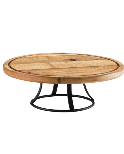 Đế Bánh Tròn Cal-Mil 3481-99 33 cm Cao 11.4 cm Kim Loại/Gỗ Tái Chế