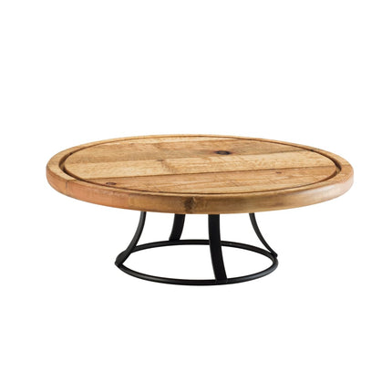 Đế Bánh Tròn Cal-Mil 3481-99 33 cm Cao 11.4 cm Kim Loại/Gỗ Tái Chế