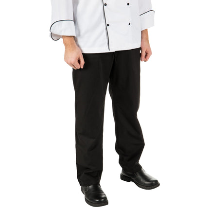Quần đầu bếp nam ly xếp đen Mercer Culinary Renaissance® M62100BK - 1XL