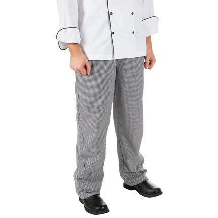Quần đầu bếp unisex poly-cotton chân chó màu xám Mercer Culinary size S