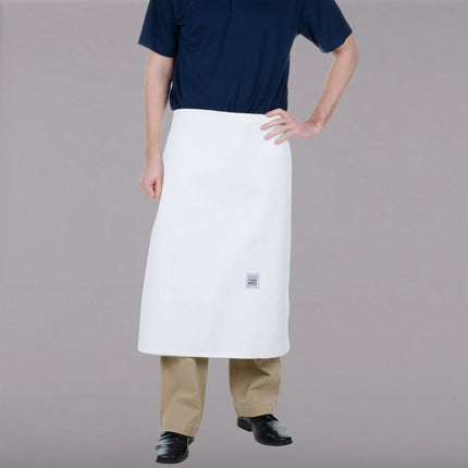 Tạp dề bistro 4 mặt vải poly-cotton có thể tùy chỉnh Chef Revival trắng