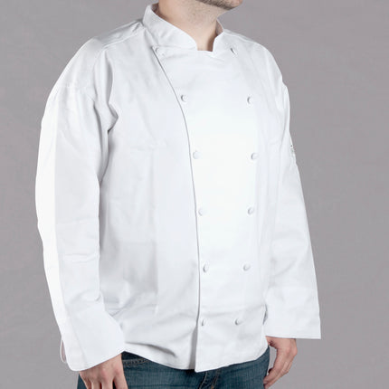 Áo bếp unisex tay dài tùy chỉnh màu trắng cao cấp Chef Revival Cuisinier J015 - 2X