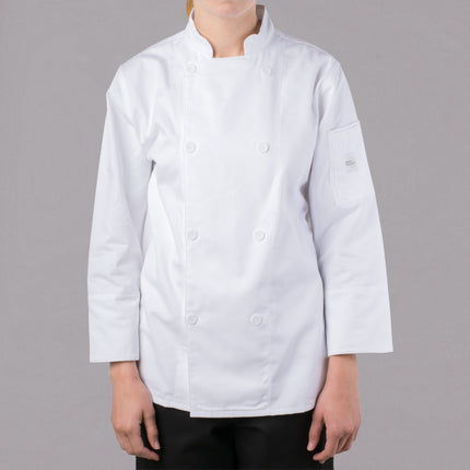 Áo bếp nữ tay dài Mercer Culinary Genesis M61030WH - Màu trắng, Size 2XL