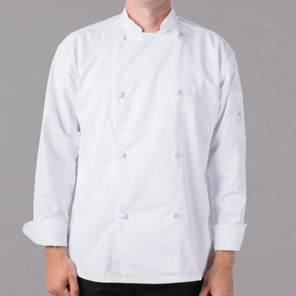 Áo bếp unisex dài tay nút vải Mercer Culinary Genesis màu trắng size 2XL