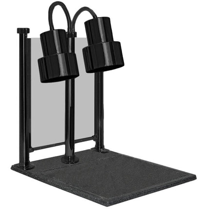 Quầy cắt thịt đèn đôi Hanson Heat Lamps DLM đen 51 x 61 cm kèm chắn khách