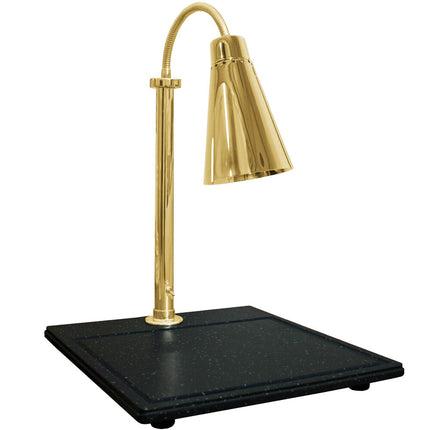 Trạm lóc thịt đế đá granite tổng hợp một đèn kiểu Streamline đồng thau Hanson Heat Lamps SLM/BB/900ST/BR 51 x 61 cm