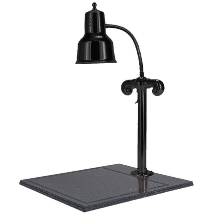 Trạm cắt thịt Hanson Heat Lamps SLM/BB/B đèn sưởi đơn 46 x 51 cm màu đen kèm đế đá granite tổng hợp
