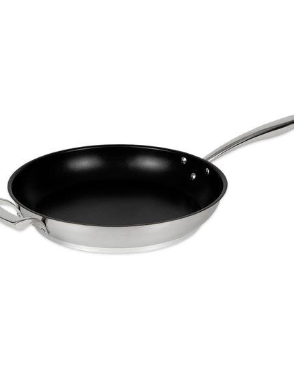 Chảo Rán Thép Chống Dính Browne 5724062 31.8 cm Tay Cầm Kim Loại Đặc