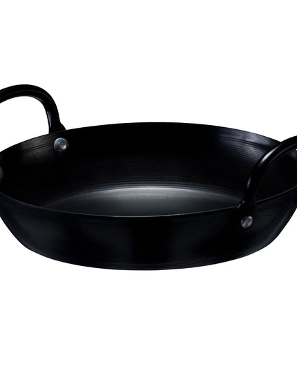 Chảo Chiên Thép Carbon Browne 573748 19.8 cm 2 Tay Cầm Tán Đinh