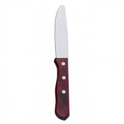 Dao Steak Browne 574340 25.4 cm Đầu Tròn Thép Không Gỉ Cán Gỗ Pakka