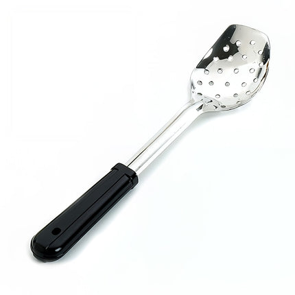 Muỗng Phục Vụ Có Lỗ Ba Cạnh Browne 5763 Tay Cầm Nhựa Đen 33 cm