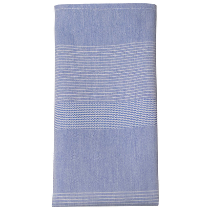 Khăn ăn xanh dương bằng polyester sọc Snap Drape 46 cm x 56 cm - Gói 12 cái