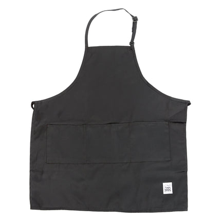 Tạp dề yếm dài vải poly-cotton có thể tùy chỉnh Chef Revival đen, 1 túi