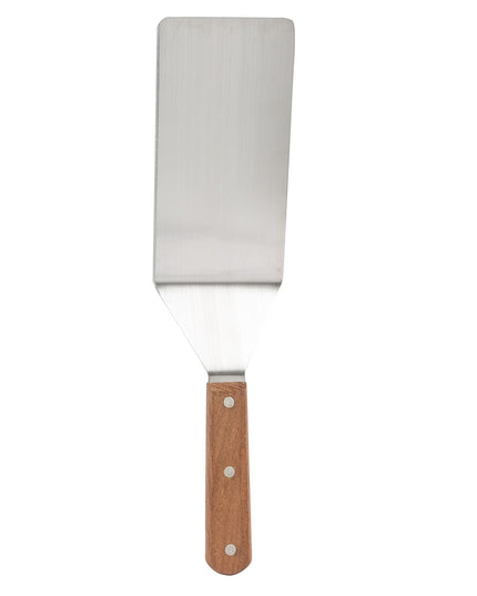 Xẻng Lật/Phục Vụ American Metalcraft 19008 Cạnh Bo Tròn Thép Không Gỉ/Gỗ 40 cm