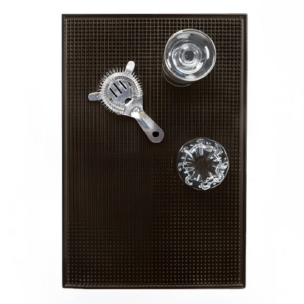 Thảm Quầy Bar Chữ Nhật American Metalcraft BROWNBM1218 45.7 x 30.5 cm Cao Su Nâu