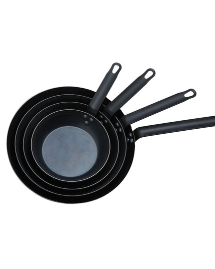 Chảo Rán Thép Carbon American Metalcraft BSFP8 20.3 cm Tay Cầm Kim Loại Màu Đen