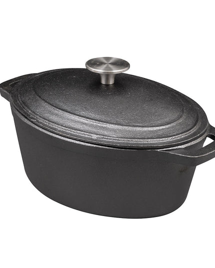 Khay Nướng Gang American Metalcraft CIPO3 2.8 lít Hình Oval Có Nắp